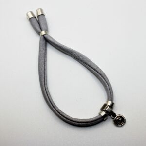 Armband van elastisch lint met zilver