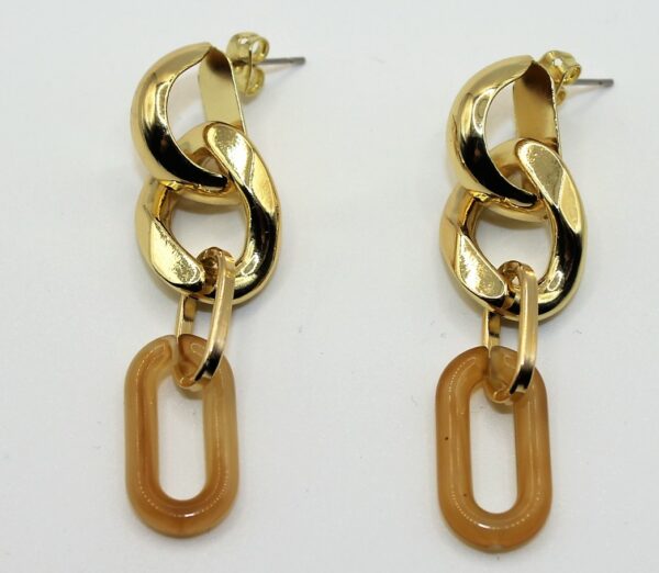 Oorsteker gouden schakel - Afbeelding 2